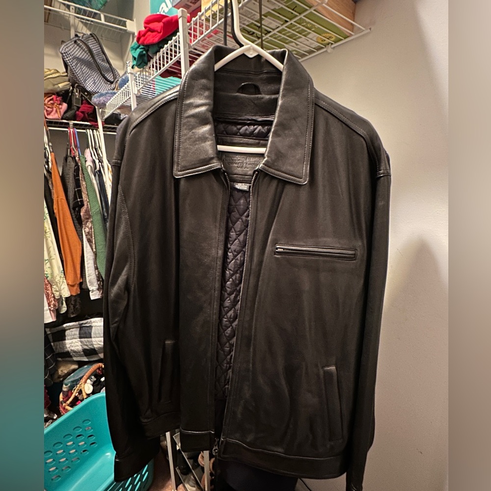 Men’s large leather jacket